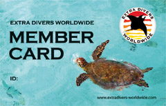 Extra Divers Membercard, Front
